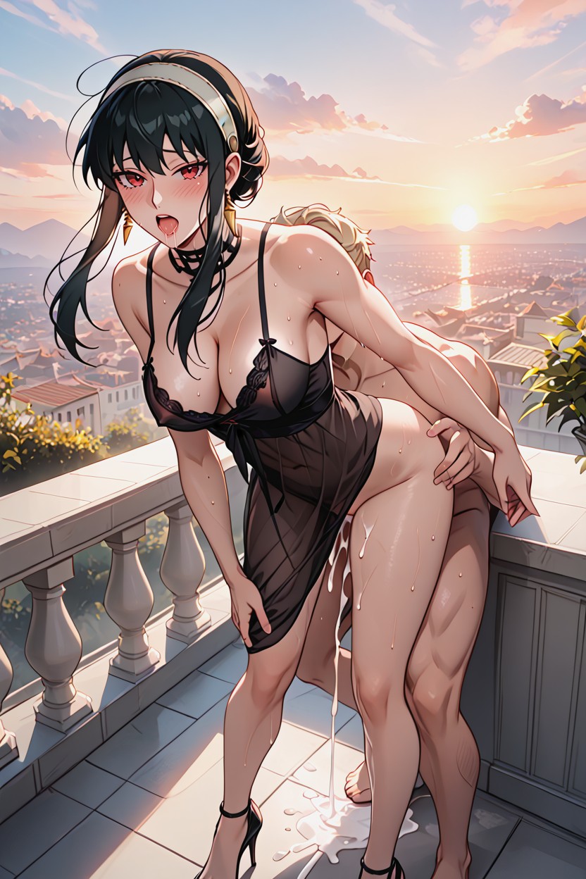 Naked Man Grabbing From Behind, Drench In Sweat, Cleft Of Venus Hentai IA