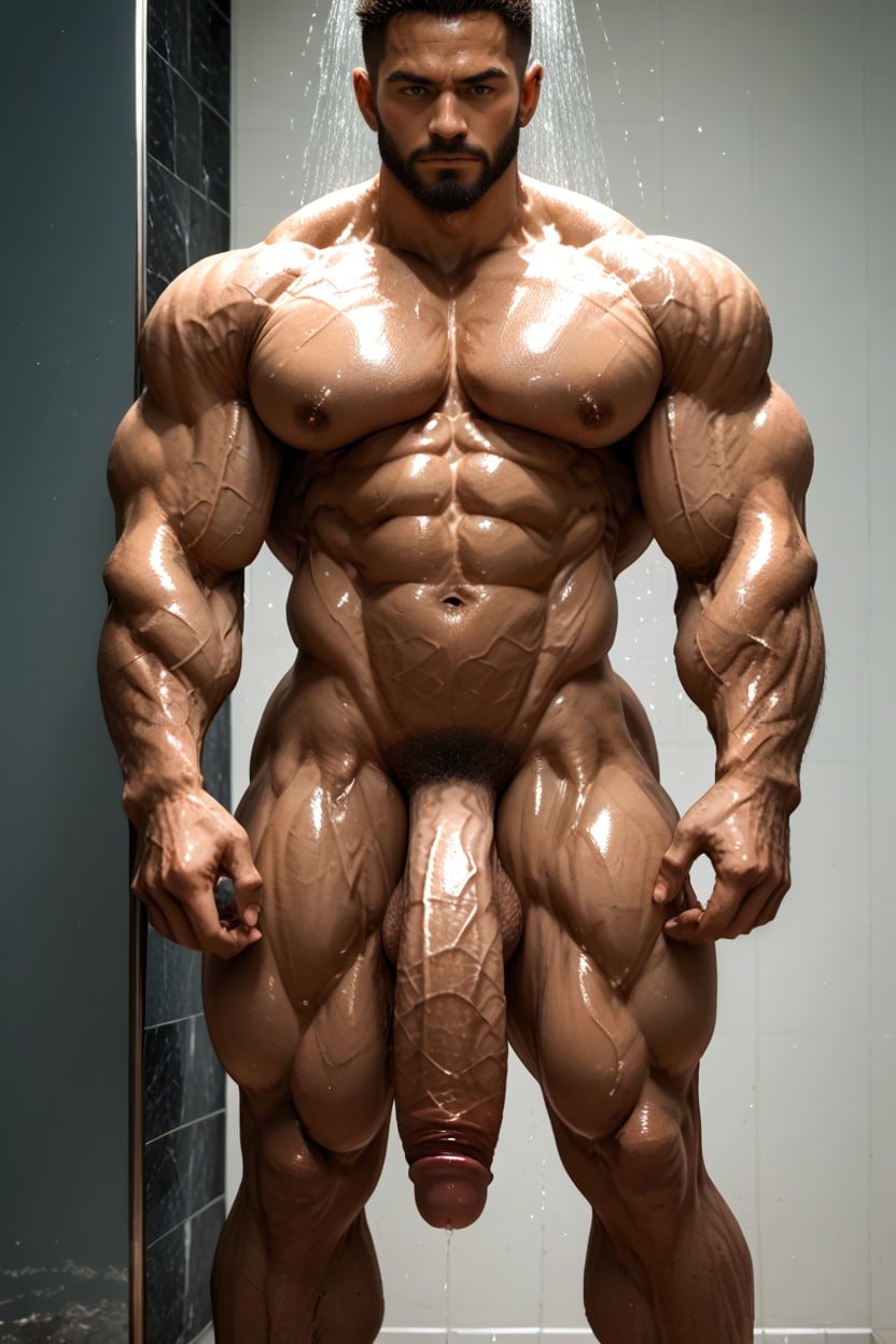 African American Male, Cock Growth, Upright Cock AI Porn