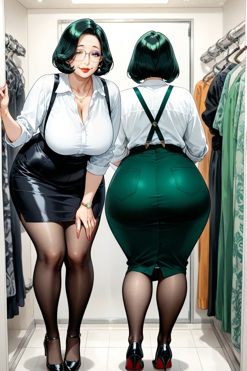 Bob Haircut, 30+, Large Butt Hentai AI Porn