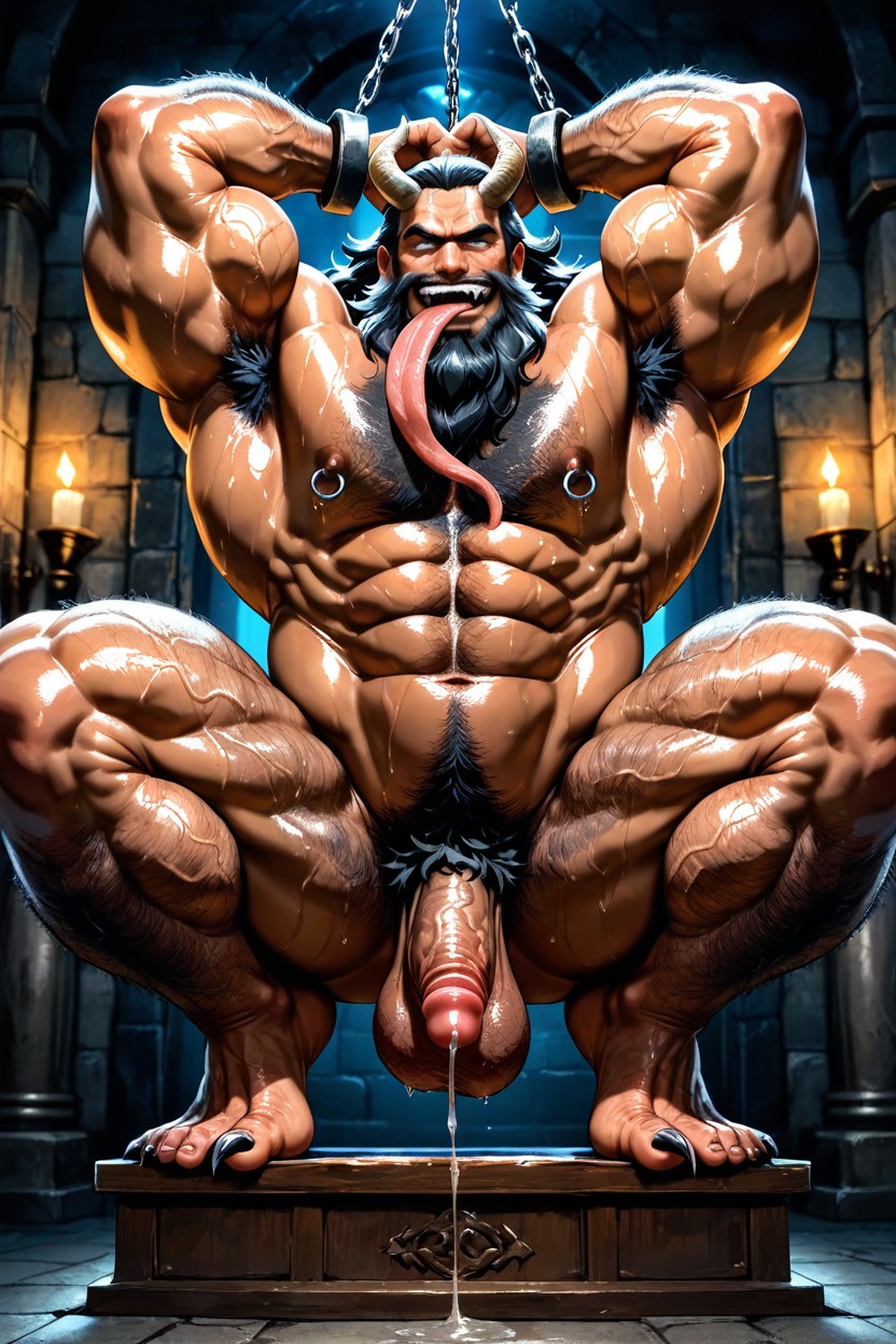 Huge Calves, Hairy Balls, 25+ AI Gay Porn