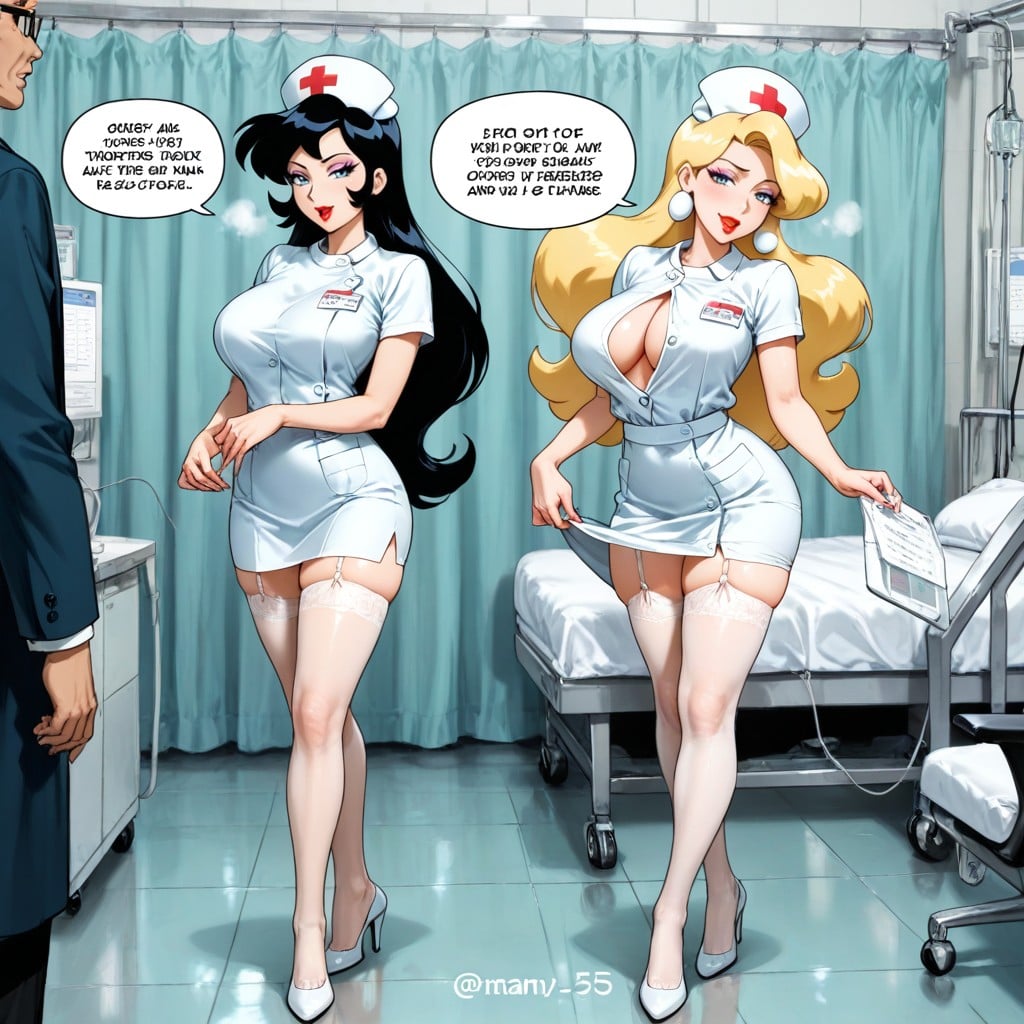 Clothes, Full Body Shot, Nurse Hentai AI Porn