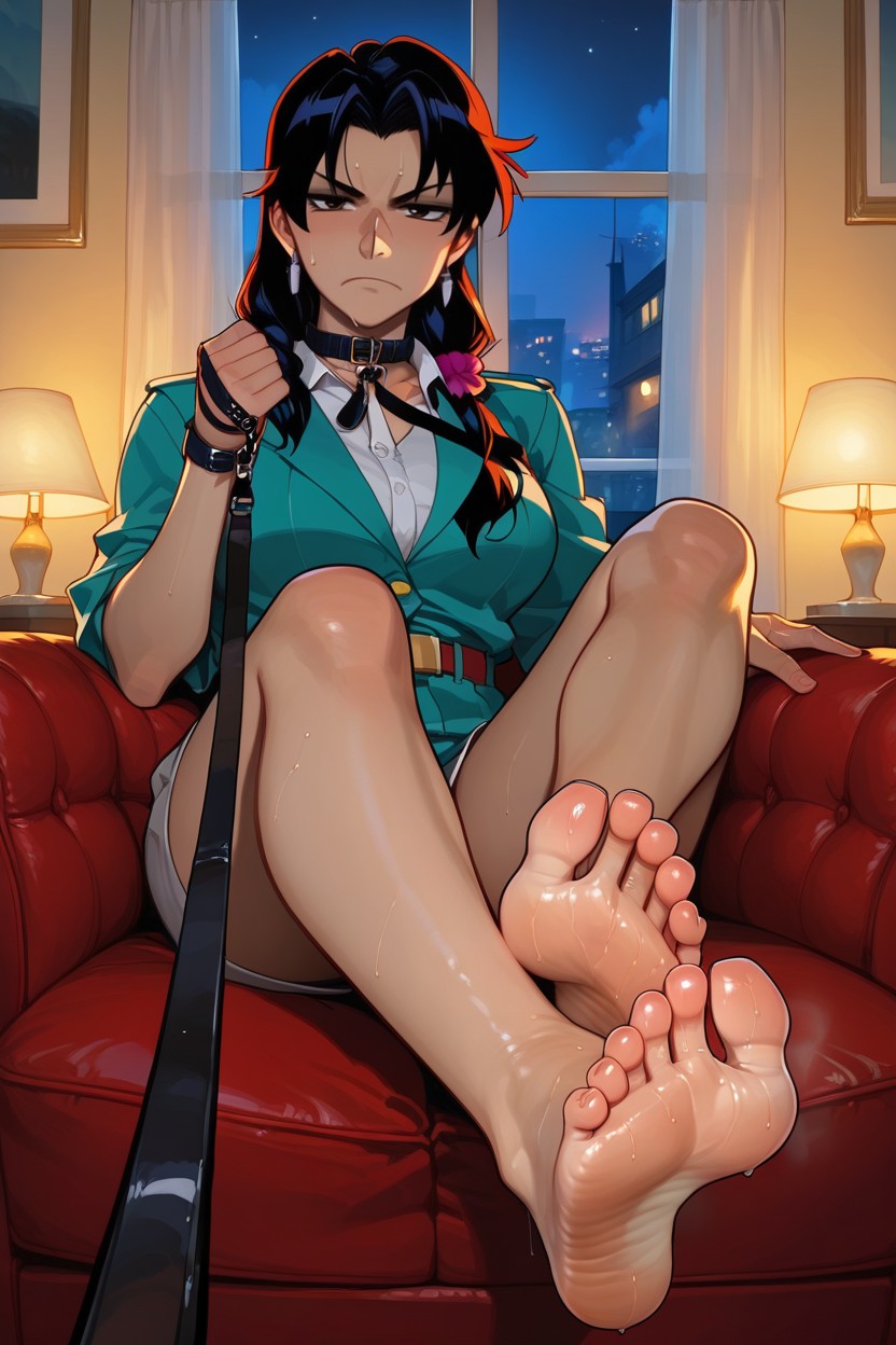 The Leash Was Attached To Ash Ketchum, Ash Ketchum, Barefoot Hentai AI Porn
