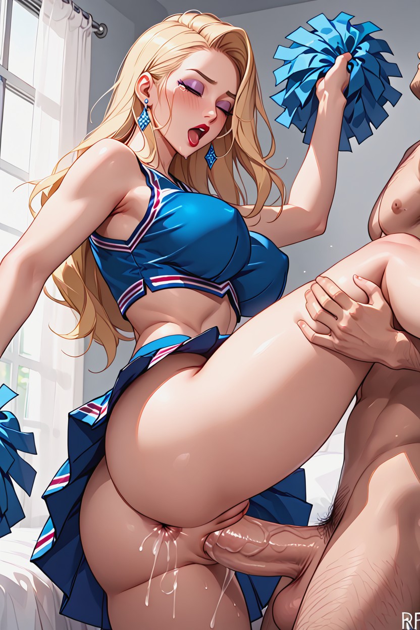 Anal Fucked By A Big Faceless Man, Gigantic, Random Body Position Hentai AI Porn