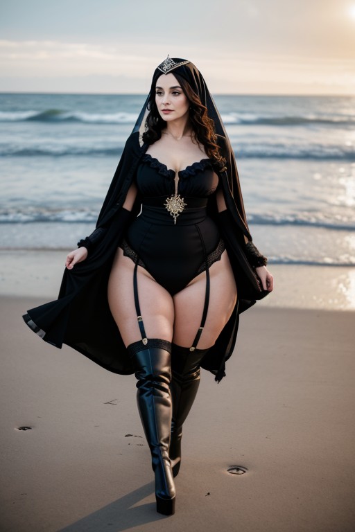 Sash, Photorealistic, Feathered Abaya AI Porn
