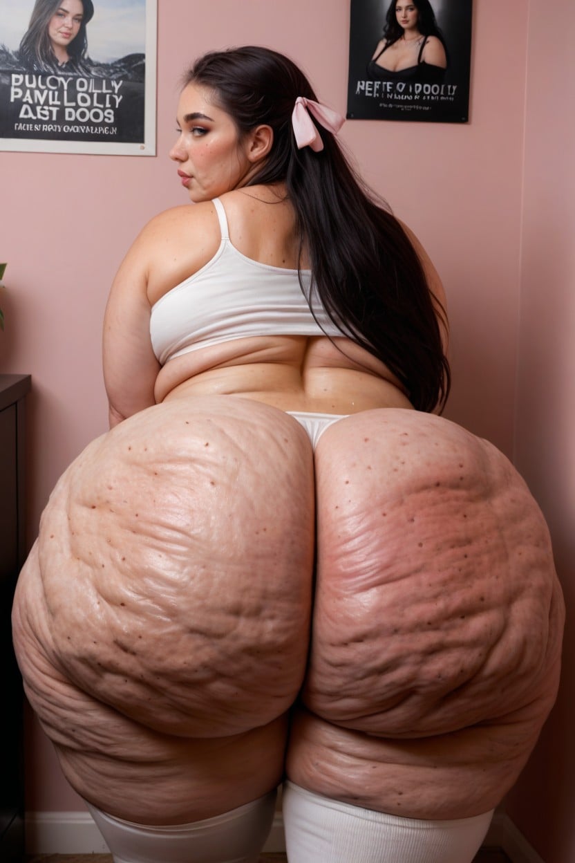 Saggy Belly Overhang, Oily Skin, Flabby Arms BBW AI Porn