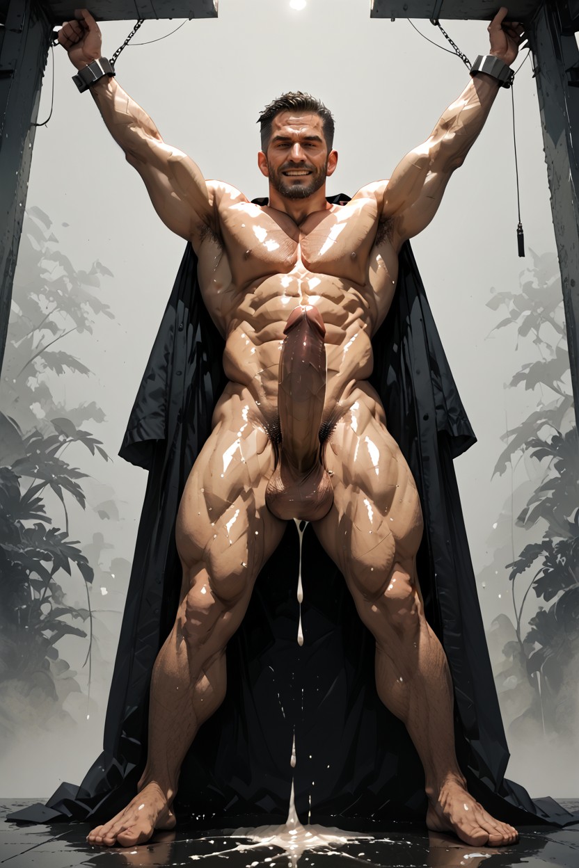 Thick Calves, Blushing, Huge Pecs Porno IA Gay