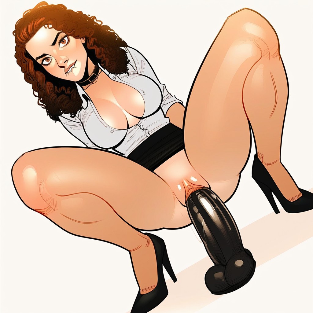 Simple Background, Pencil Skirt, Simple Background AI Porn