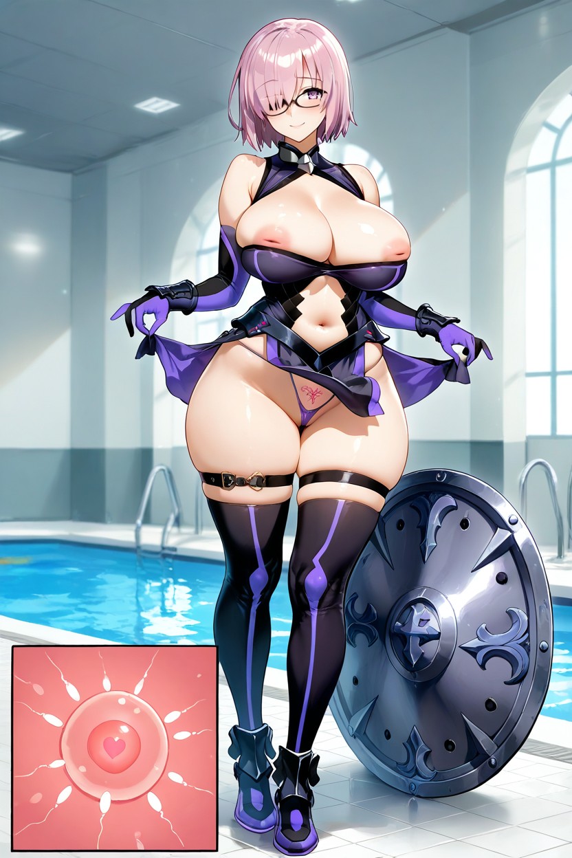 Pregnancy Test, Ultra Detail, Purople Armor Hentai AI Porn