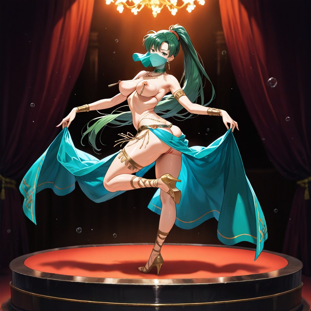 Unsaturated, Swooping Breasts, Perky Breasts AI Porn
