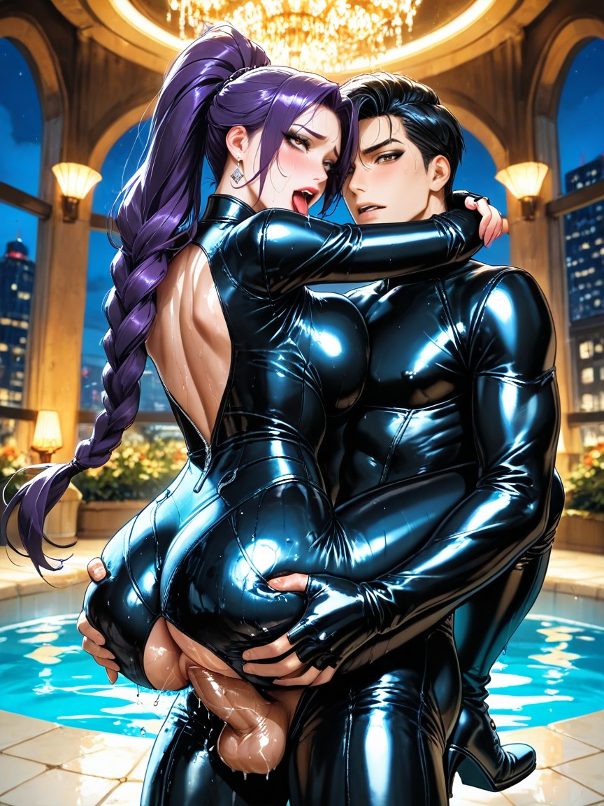 Innie Pussy, Oiled Skin, Night Hentai AI Porn