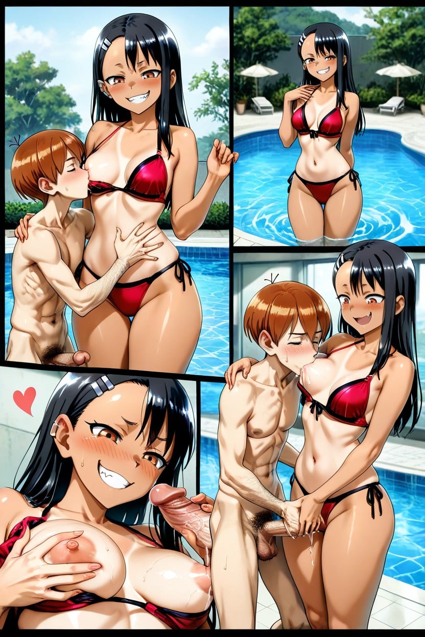 Hyper Detailed, Full Body, Swimming Pool Hentai AI Porn