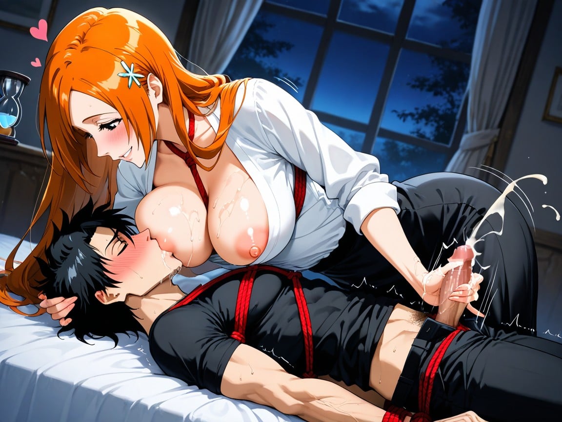 Head On Breast, Hourglass, Taller Female Hentai AI Porn