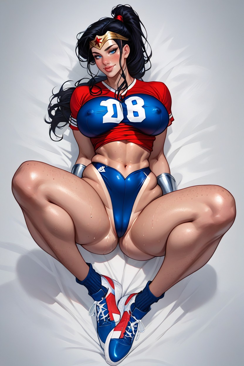 Ponytail, Waist Shot, Dc Wonder Woman Wearing AI Porn
