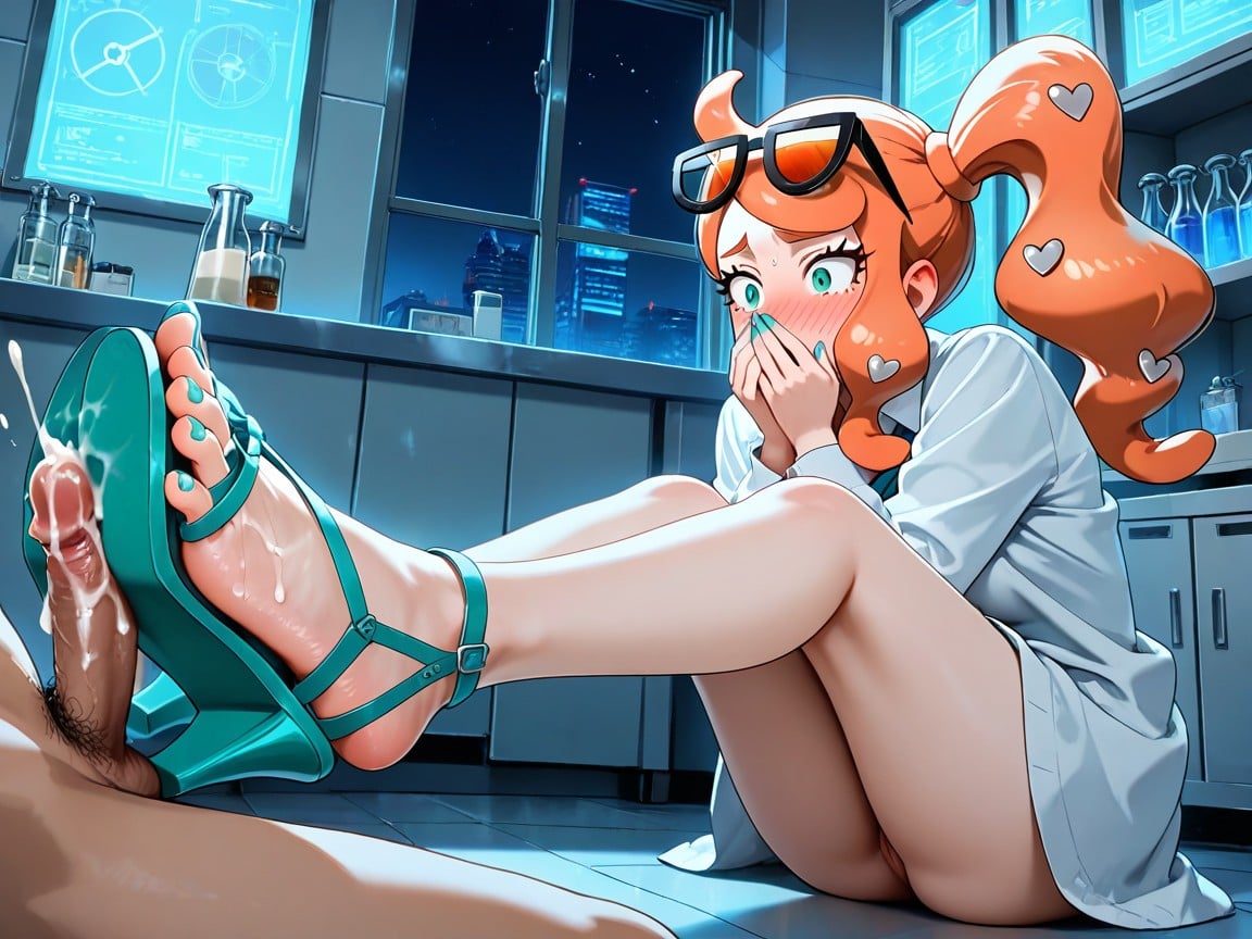 Feet Focus, Cum Feet, Kieran From Pokémon Hentai AI Porn