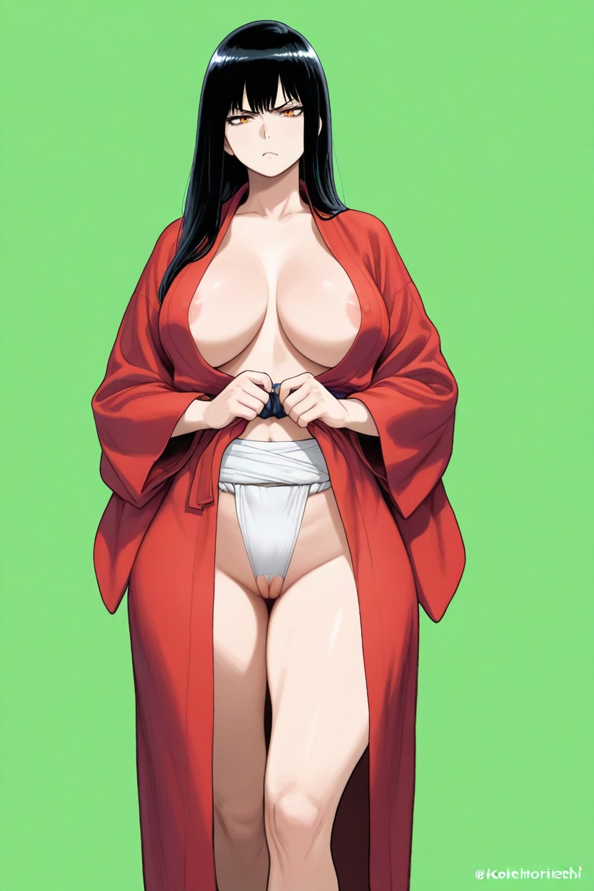 Frown, Tsurime, Kohei Horikoshi Art Style Hentai AI Porn