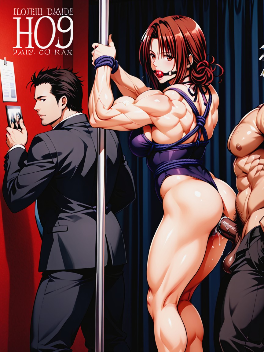 Double Insertion, Magazine Cover, Huge Latissimus Dorsi MILF AI Porn