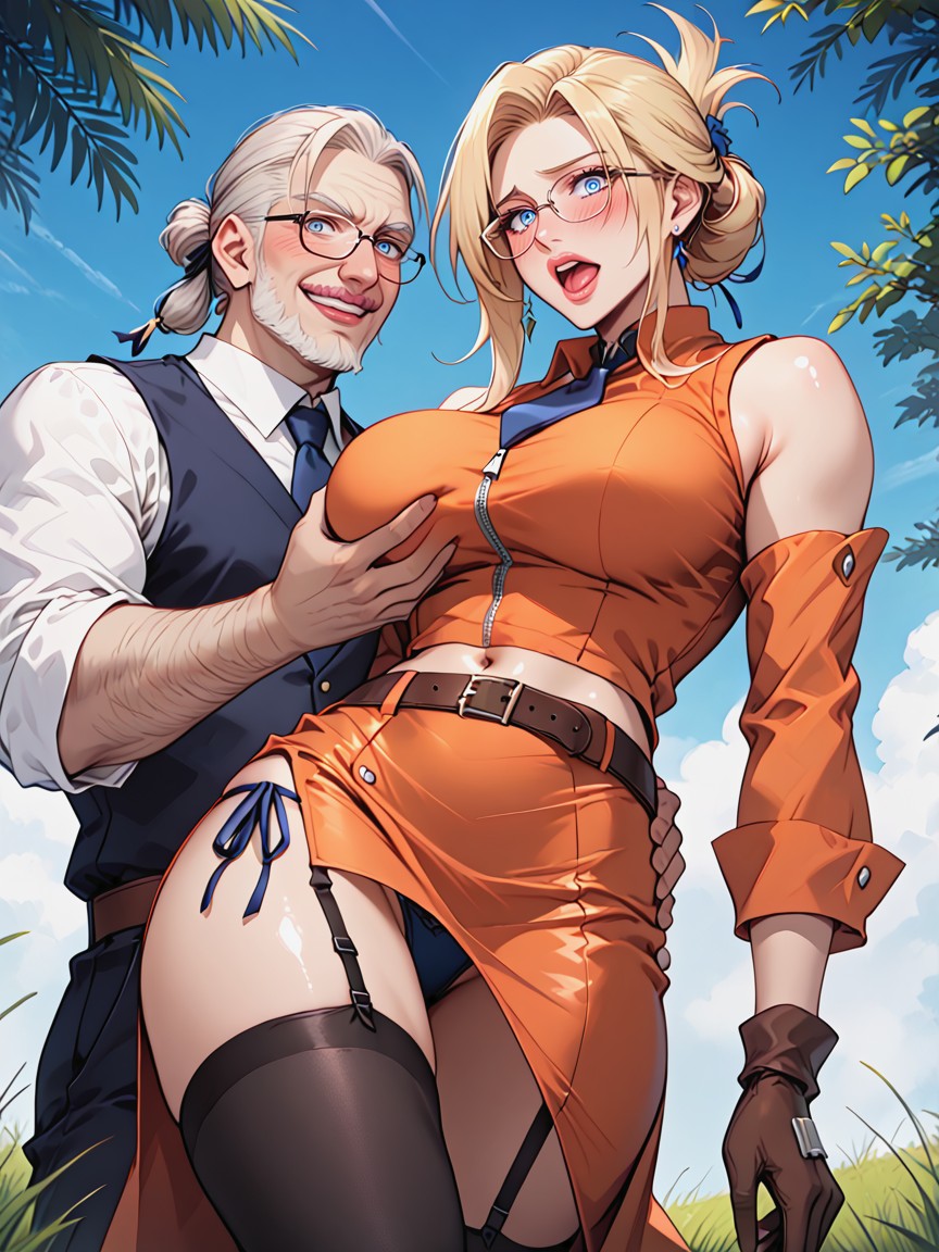 Medium Ass, Curvy Body, Brown Belt Hentai AI Porn