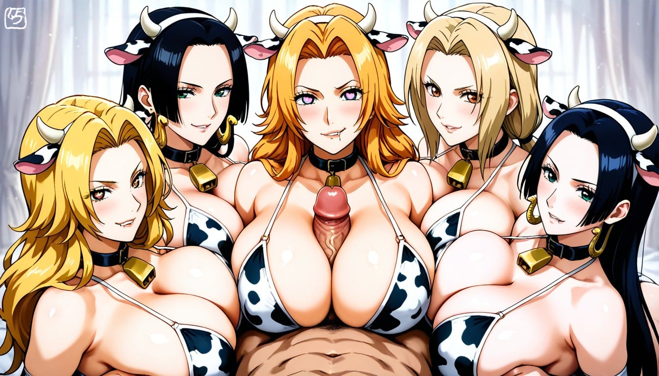Huge Cock, Multiple Women, Harem AI Porn