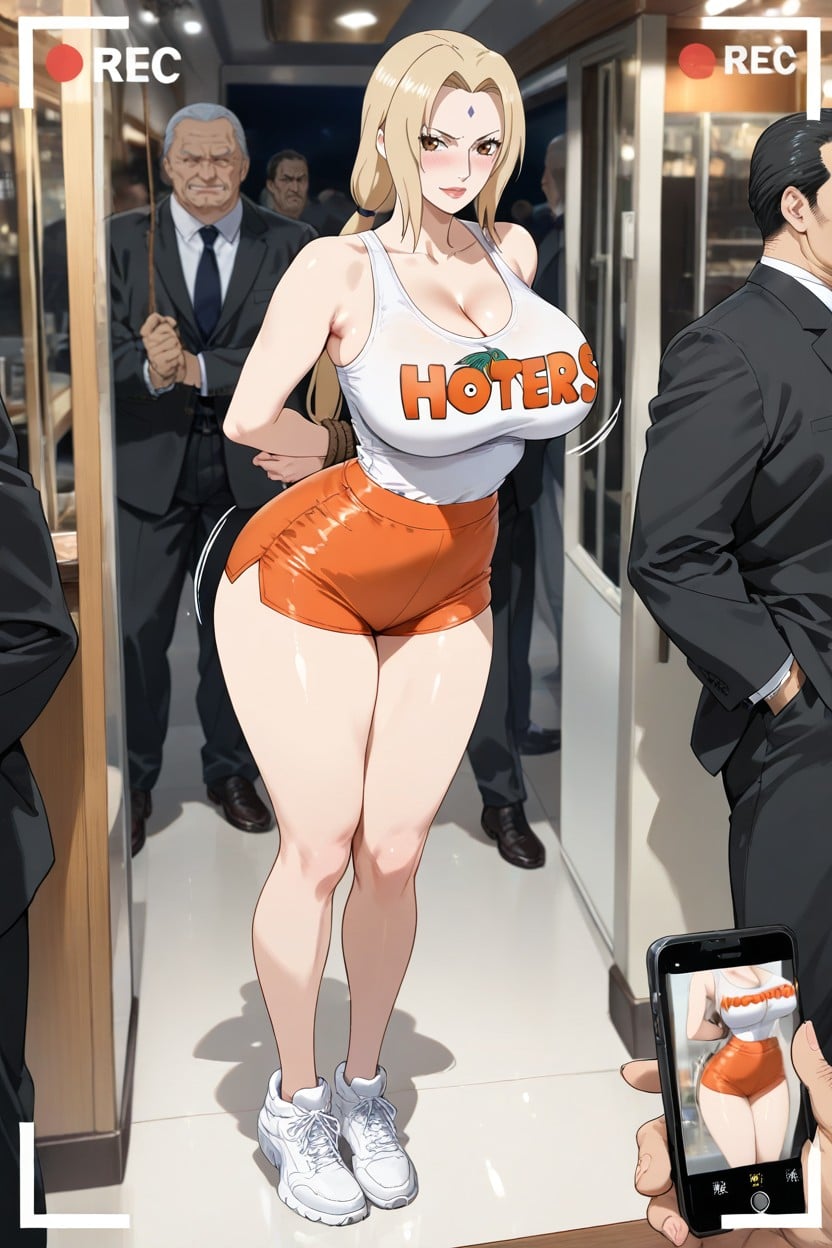 Nami From One Piece, Hogtied, Polished Anime Style Hentai AI Porn