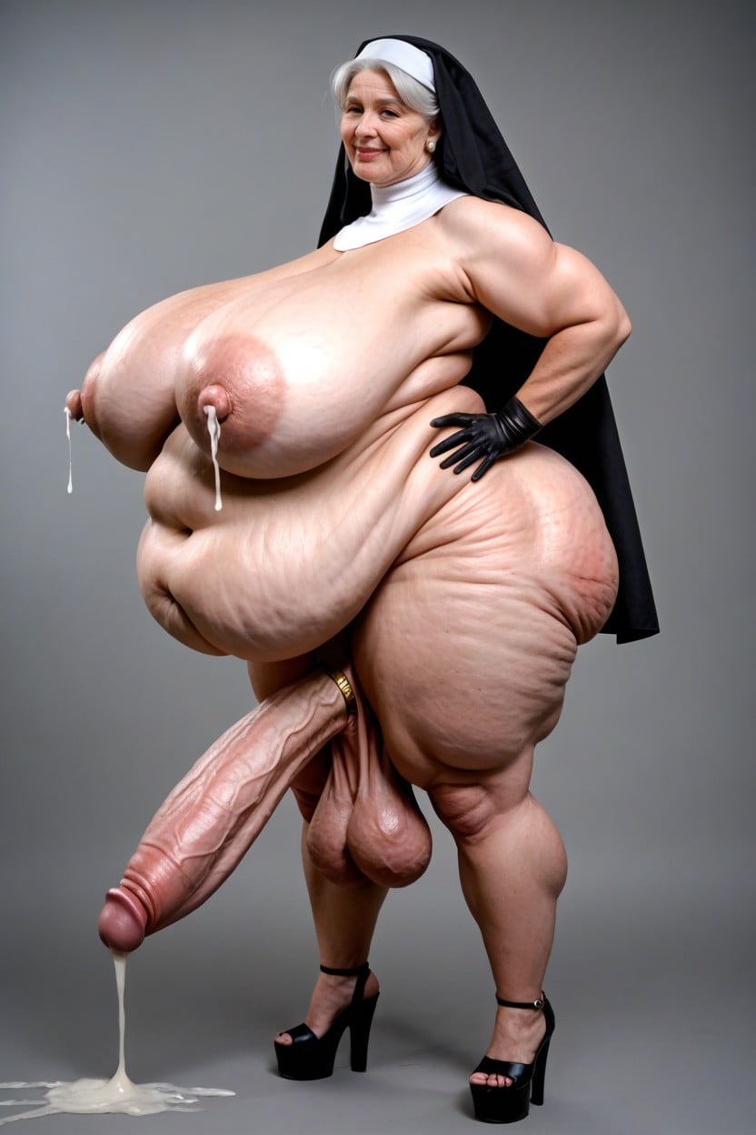 Solo, Front View, Hyper Long Penis Porno shemale IA