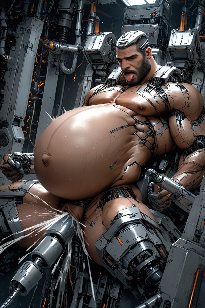 Cuisses Épaisses, Squirting, Science Sex Machine Porno IA Gay