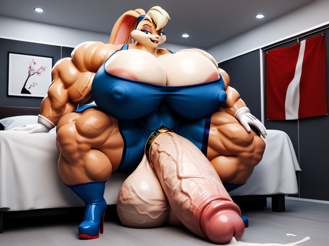 -, Hyper Cock Futa, Hyper Huge Massive Muscles Porno IA Furry