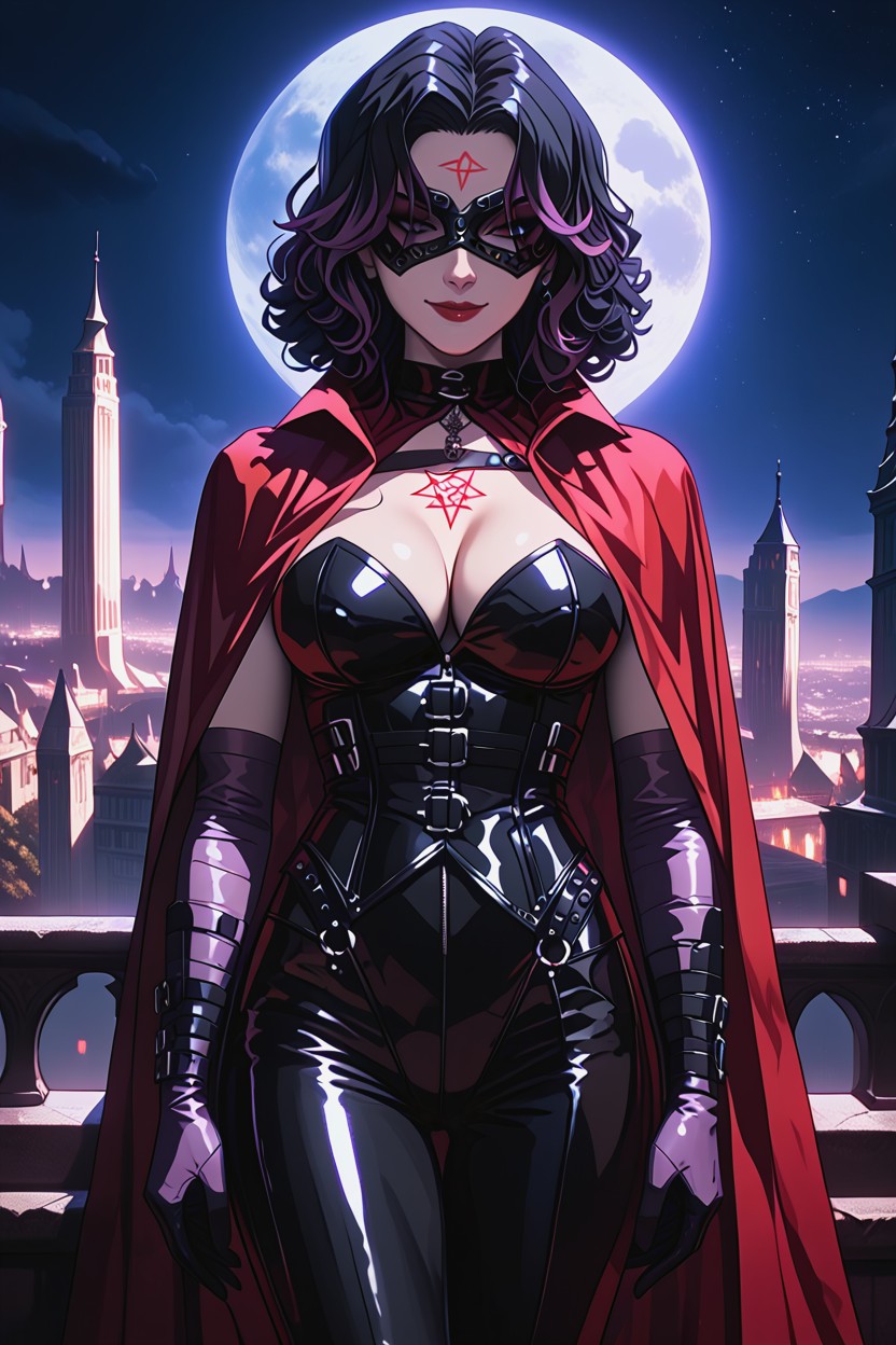 18+, Full Moon In Background, Full Body Shot AI Porn