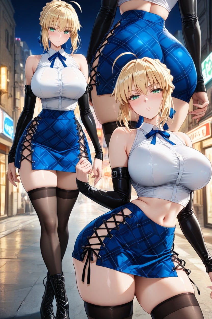 Anime Style, Detailed Face, Pencil Waist Hentai AI Porn
