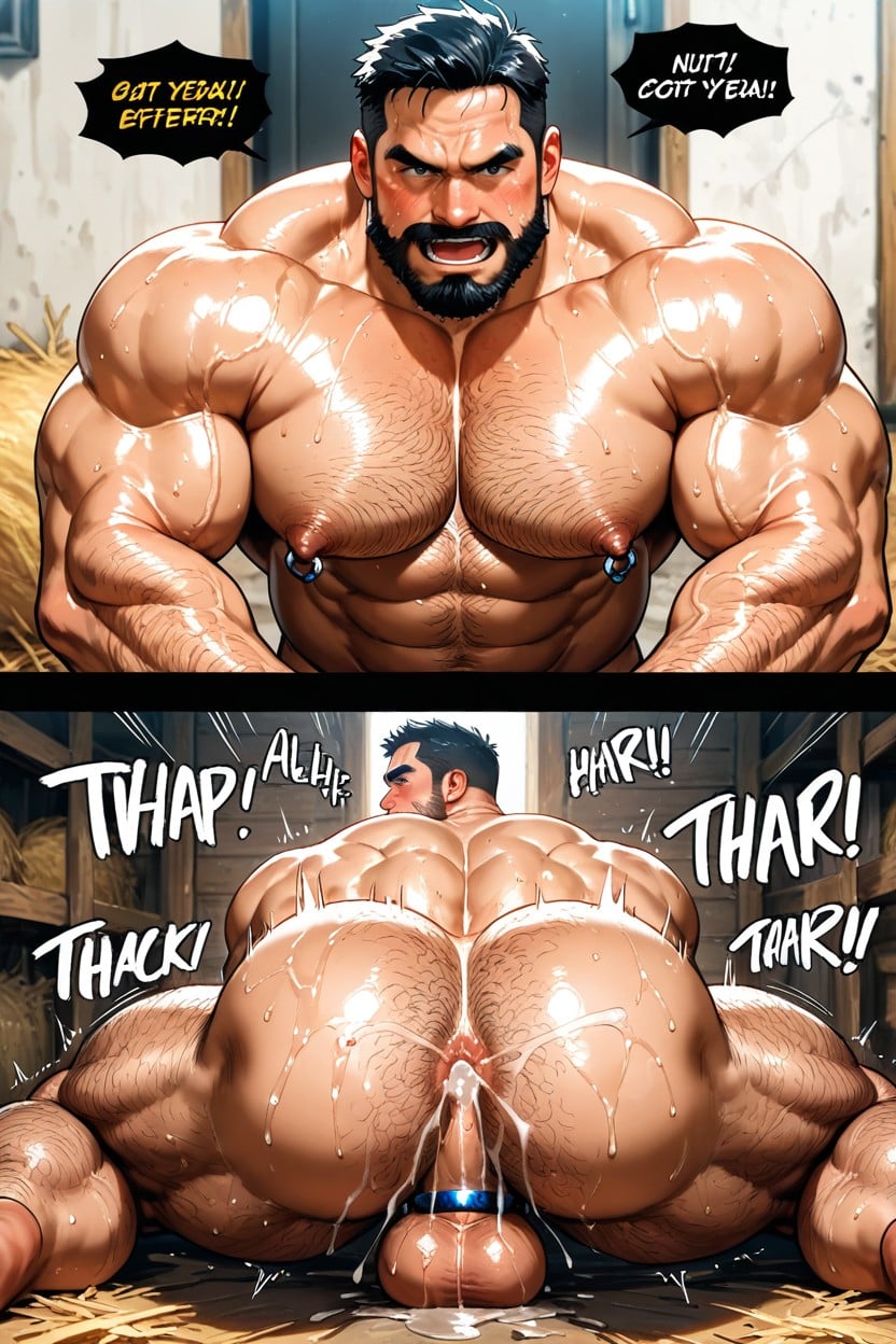 Instant Loss Koma, Very Hairy, Muscular AI同性恋黄片