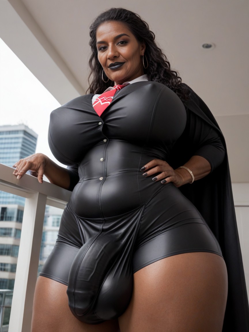 Hyper Bulge, Hyper Testicles Bulge, Superhero Shemale AI Porn