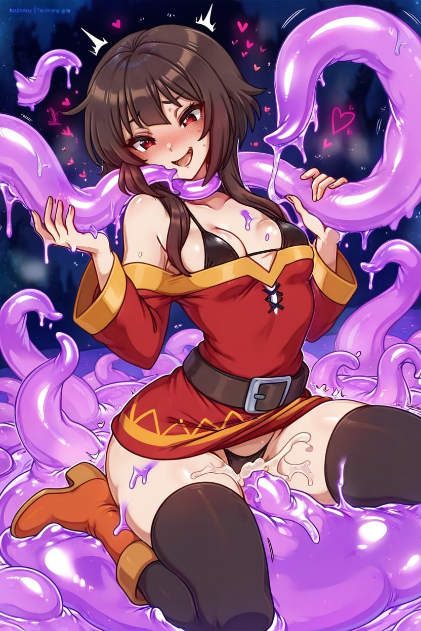 Sex With Huge Round Slime, Perfect Hips, Super Huge Slime Dick Hentai AI Porn