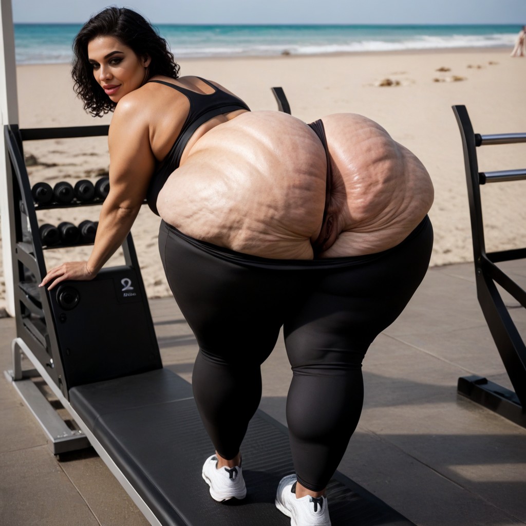 Extremely Large Ass, Extremely Cellulite Ass, Hyper Huge Ass AI Porn