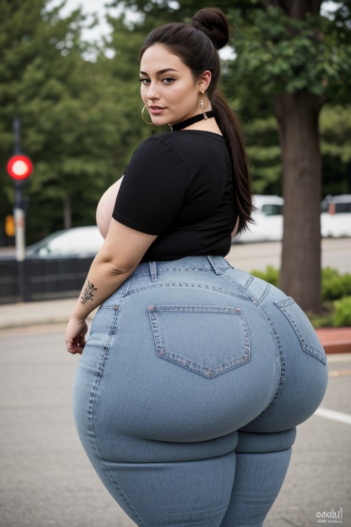 Hyper Bottom Heavy, Casual, Extremely Large Ass AI Porn