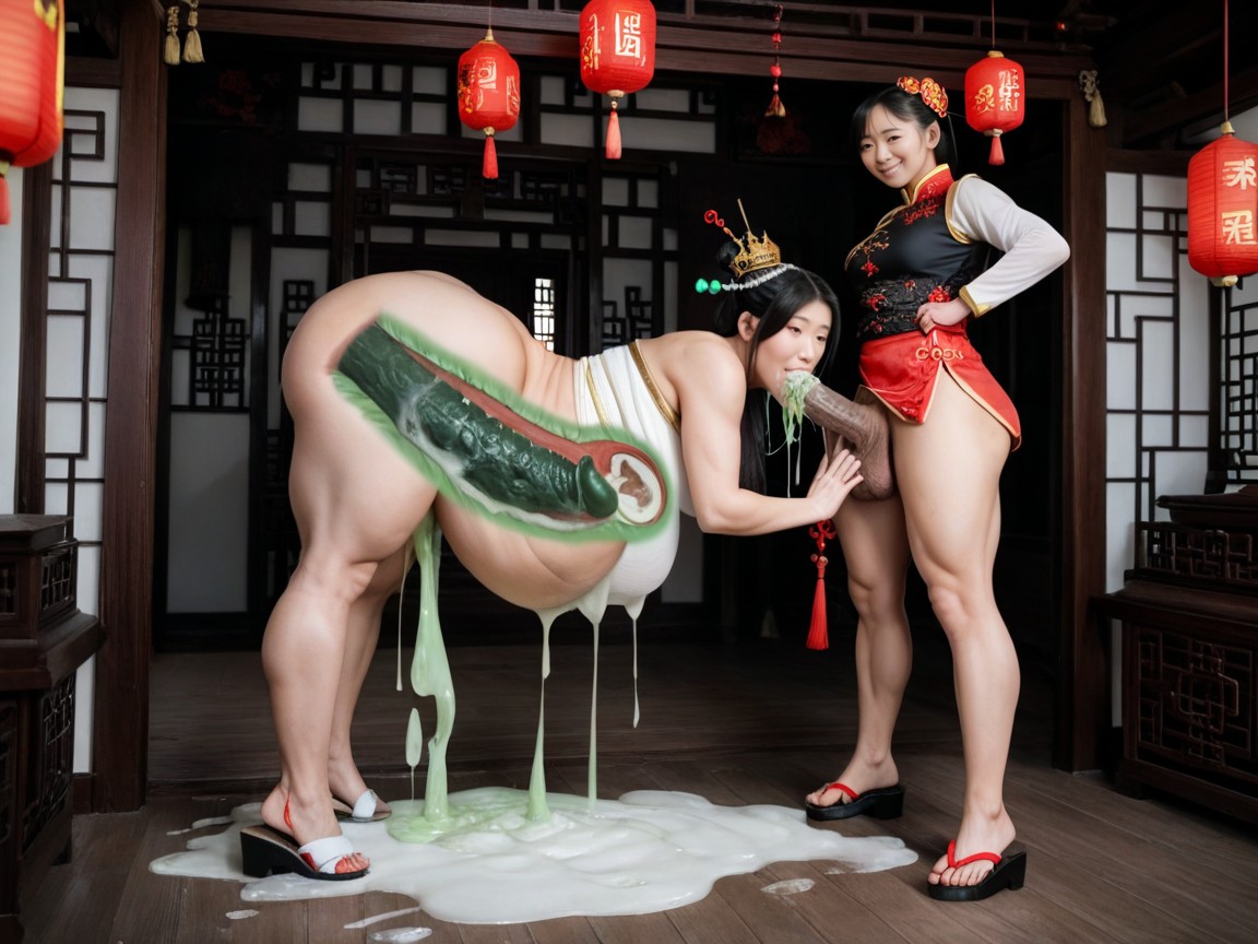 Rear View, Breast Groping, Chinese Sandals AI Porn