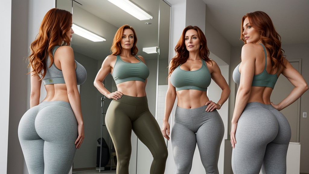 Large Ass, Sport Bra, Really Skinnywaist AI Porn