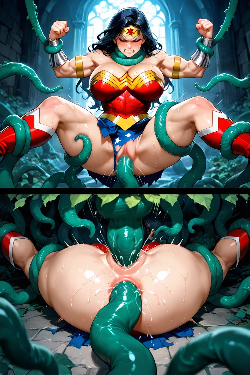 Clothing Torn Off, Restrained, Lots Of Tentacles Hentai AI Porn