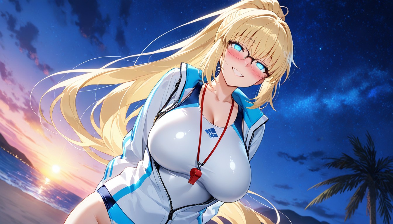 Form-fitting And High-, Smiling, Glowing Eyes Hentai AI Porn