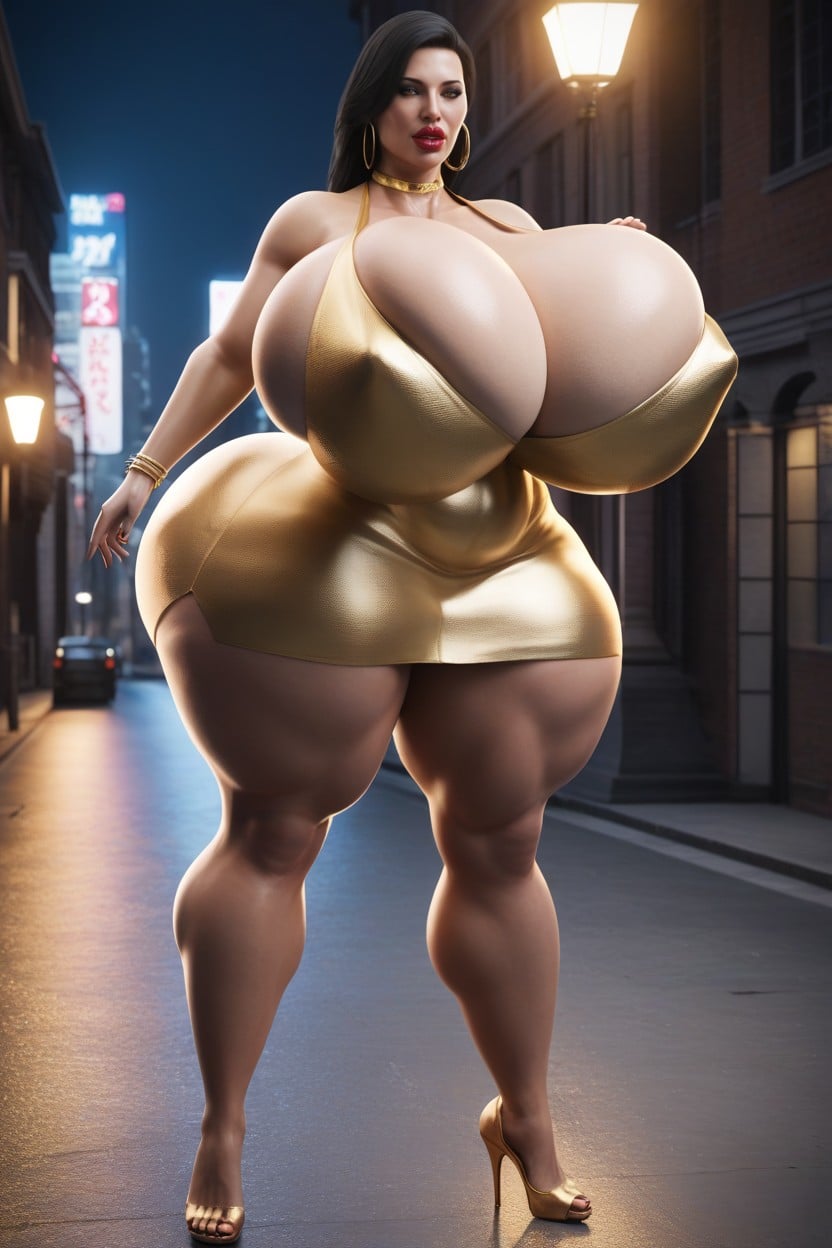 Big Bubble Ass, 하이퍼 하체 무거운, Thick Thighs AI 포르노
