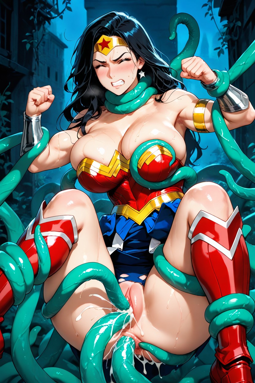 Cinematic, Sexy Poses, Gold Belt Hentai AI Porn