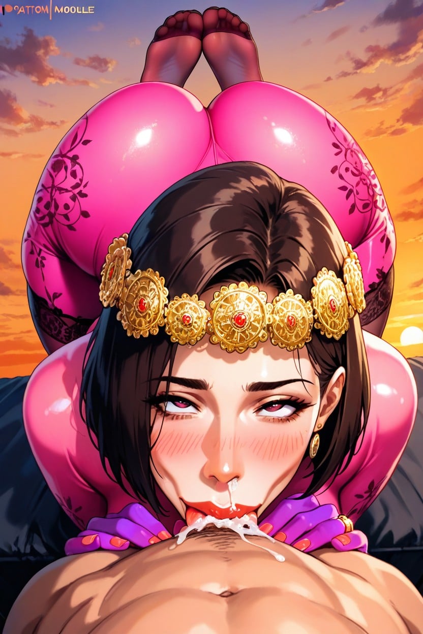 Foot Fetish, Curvy, Colored Stockings Hentai AI Porn