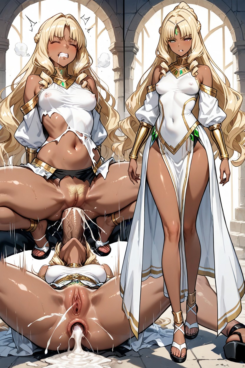 She Have Dark Skin, Muted Colors, Soft Twisted Body Hentai AI Porn
