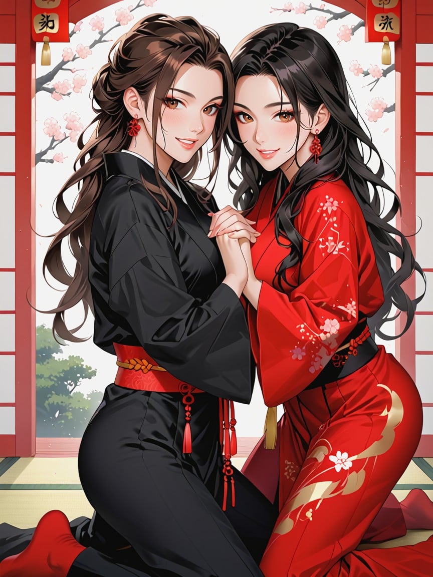 Females Torso Is Bent Over, Perfect Face, Her Thighs Wrapped On His Chest アジアのAIポルノ