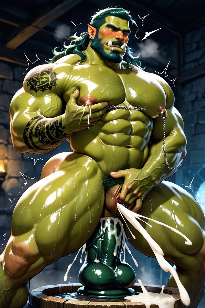 Squirt Burst, Big Pecs, Beard Porno IA Gay