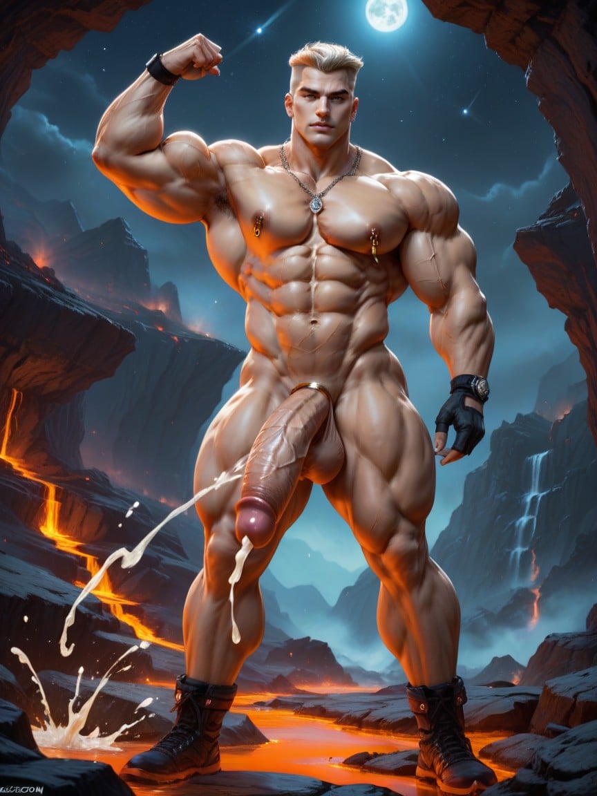 Trimmed Tapering Waist, Veiny Penis, Heavy Balls Porno IA Gay