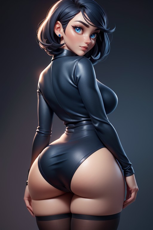 Ass Cheeks Visible, Thighs Fully Exposed, Fully Exposed Thighs Hentai AI Porn