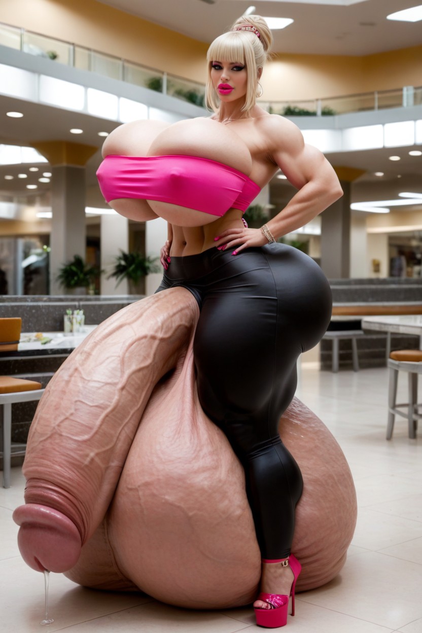 Bigger Biggest Balls, Hyper Gigantic Ass Curve, Hyper Long Penis AI Porn