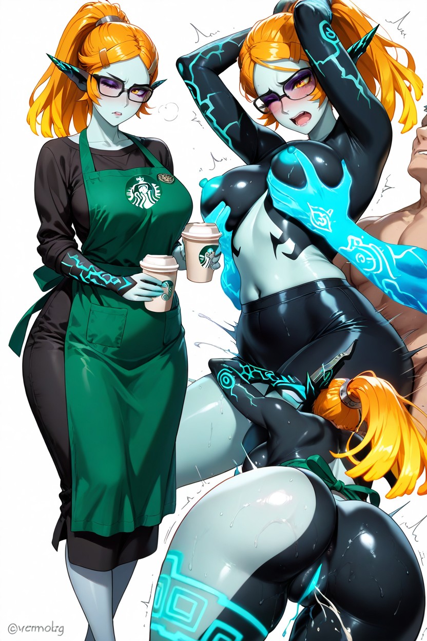 Starbucks Apron, 25+, Orgasm Hentai AI Porn