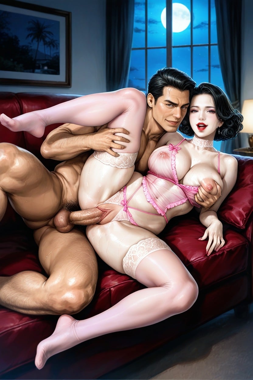 Realistic Penis With Realistic Balls, Reflective Shiny Skin, Detailed Eyes Hentai AI Porn