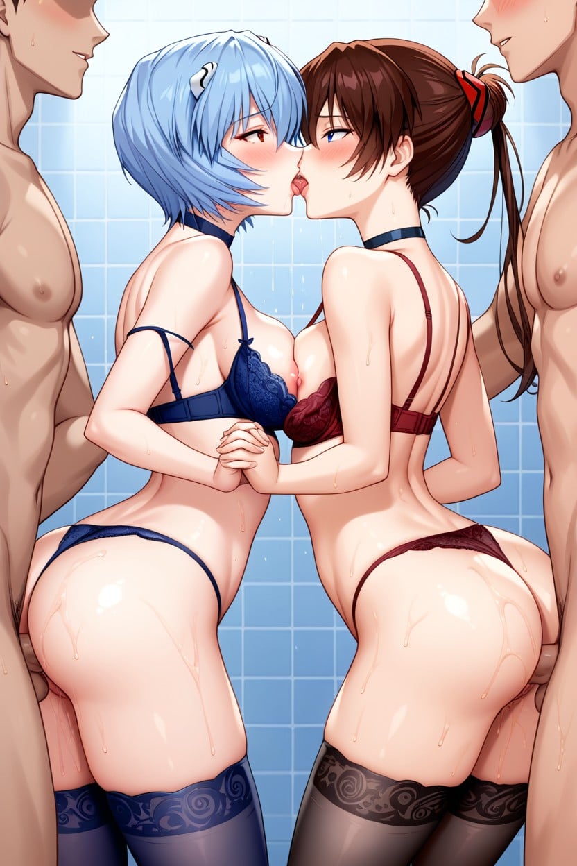 Black Beautiful Panties, Beautiful Face, Exposed Breasts Hentai AI Porn