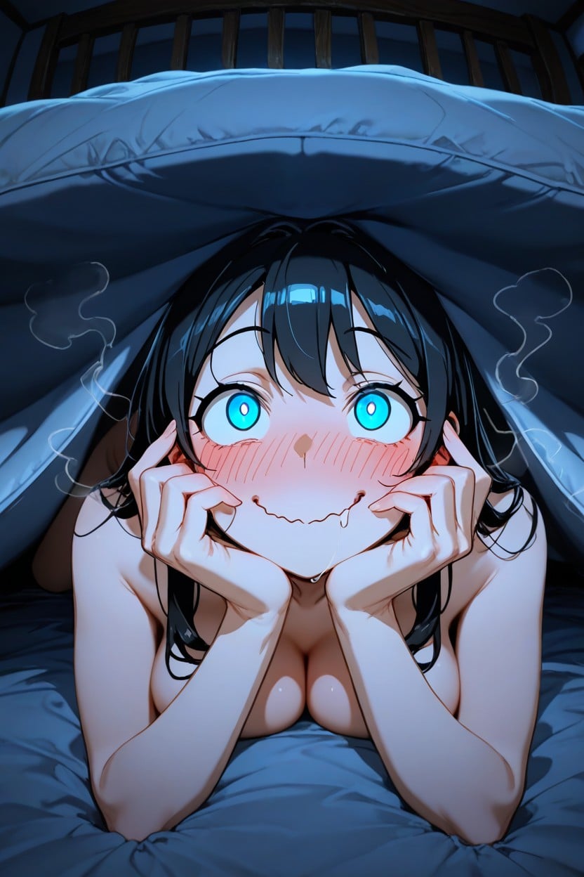Dark Ambience, Nighttime, Hands On Face Hentai AI Porn